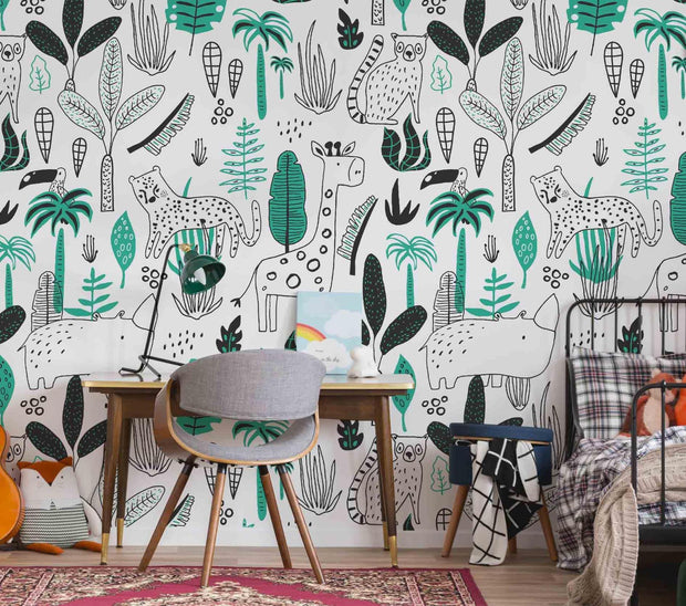 Jungle Family Wallpaper