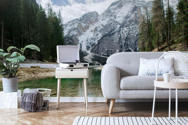 Lake & Mountains in Italy Wall Mural-Landscapes & Nature-Eazywallz