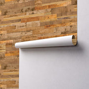 Light Brown Reclaimed Wood Removable Wallpaper-wallpaper-Eazywallz