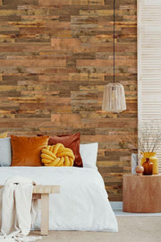 Light Reclaimed Wood Removable Wallpaper-wallpaper-Eazywallz
