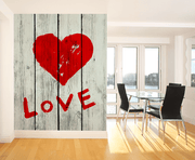 Love Symbol Wall Mural-Textures,Words-Eazywallz