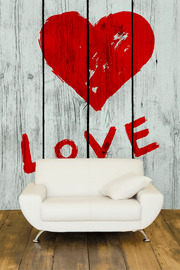 Love Symbol Wall Mural-Textures,Words-Eazywallz