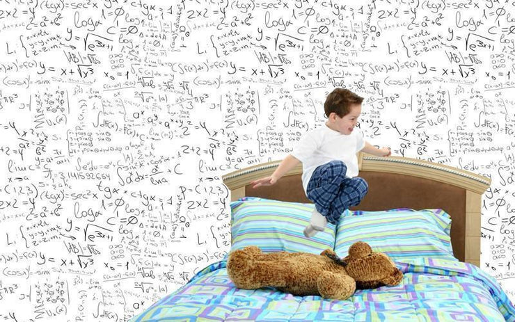 Math formulas in black Wall Mural-Patterns-Eazywallz