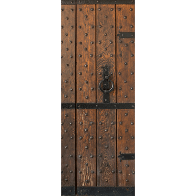 Medieval Chamber Door Mural-door-Eazywallz