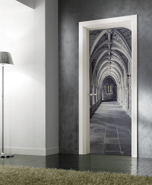 Medieval Hallway Door Mural-Vintage-Eazywallz