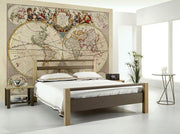 Medieval World Map Wall Mural-Maps-Eazywallz