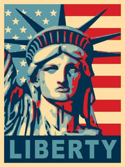 Miss Liberty Wall Mural-Buildings & Landmarks,Vintage,Modern Graphics,Words,Featured Category-Eazywallz