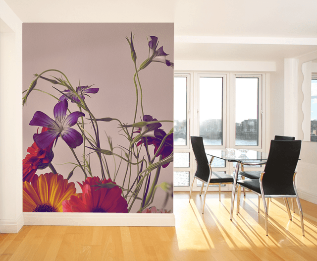 Mixed Flower Wall Mural-Florals,Macro-Eazywallz