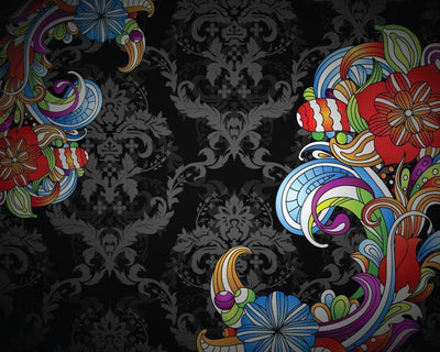 Modern Damask Wall Mural-Patterns,Modern Graphics-Eazywallz