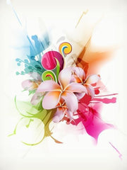 Modern Floral Design Wall Mural-Florals,Modern Graphics,Featured Category of the Month-Eazywallz