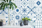 Mosaic Tiles Removable Wallpaper-wallpaper-Eazywallz