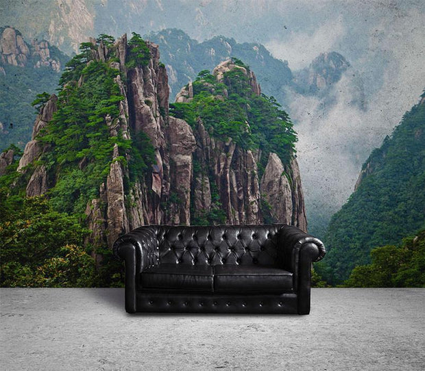 Mountains in China Wall Mural-Landscapes & Nature-Eazywallz