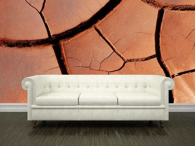 Mud puzzle Wall Mural-Landscapes & Nature,Textures-Eazywallz