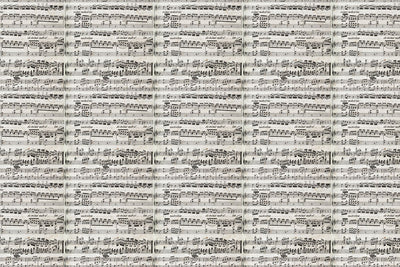 Music Notes Pattern Wall Mural