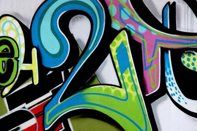 Number 2 graffiti Wall Mural-Urban,Modern Graphics,Staff Favourite Murals-Eazywallz