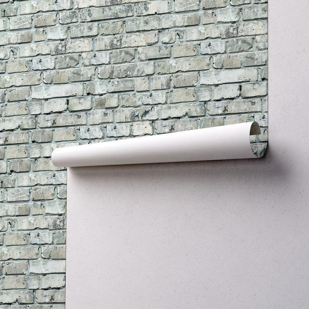 Old Grey Brick Removable Wallpaper-wallpaper-Eazywallz