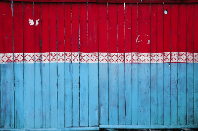 Old Multi-Coloured Fence Wall Mural-Textures-Eazywallz