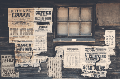 Old Western Posters Wall Mural-Urban,Textures,Modern Graphics-Eazywallz