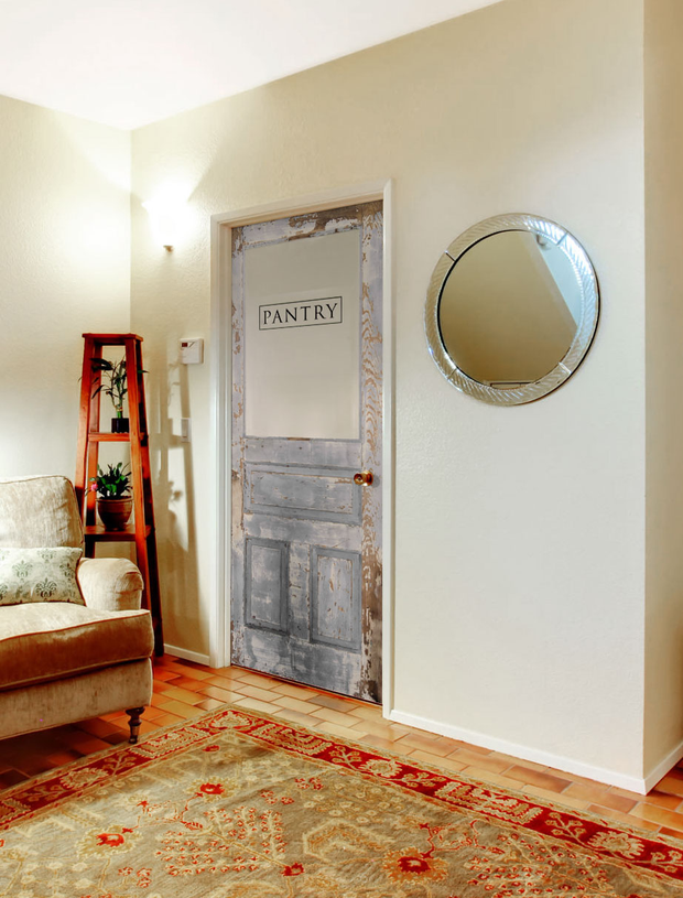 Old Wooden Pantry Door Mural-Textures-Eazywallz