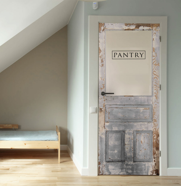 Old Wooden Pantry Door Mural-Textures-Eazywallz