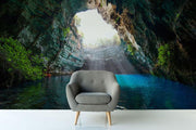 Open Cave Oasis Wall Mural-Landscapes & Nature-Eazywallz