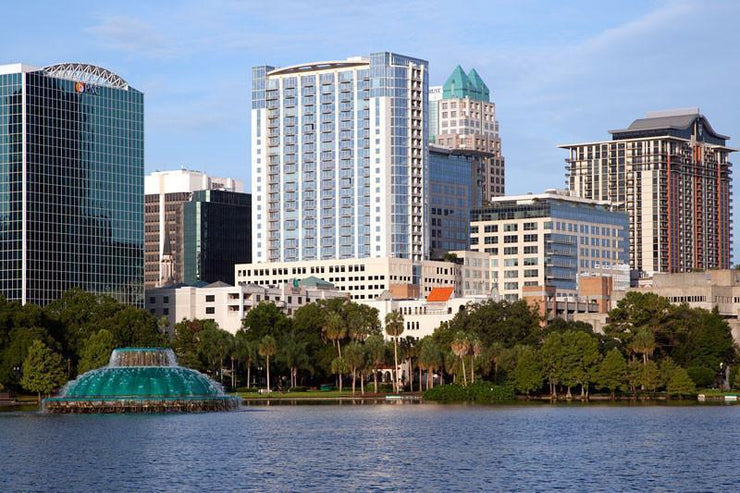 Orlando Skyline Wall Mural-Cityscapes-Eazywallz