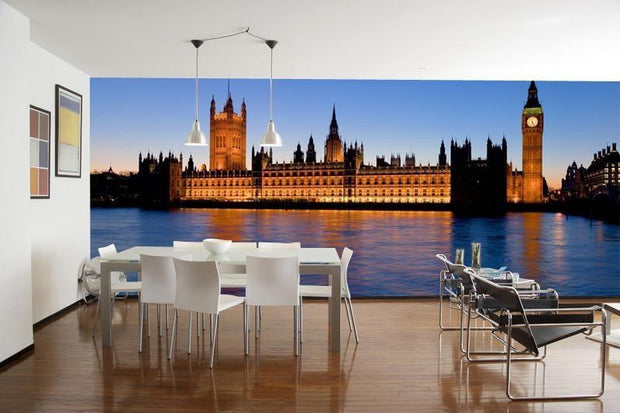 Palace of Westminster Wall Mural-Buildings & Landmarks,Cityscapes,Panoramic-Eazywallz
