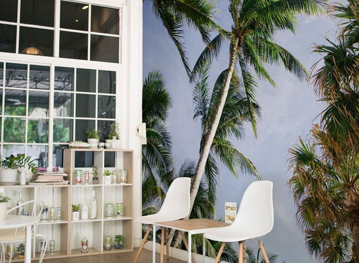 Palm Tree Island Wall Mural-Tropical & Beach-Eazywallz