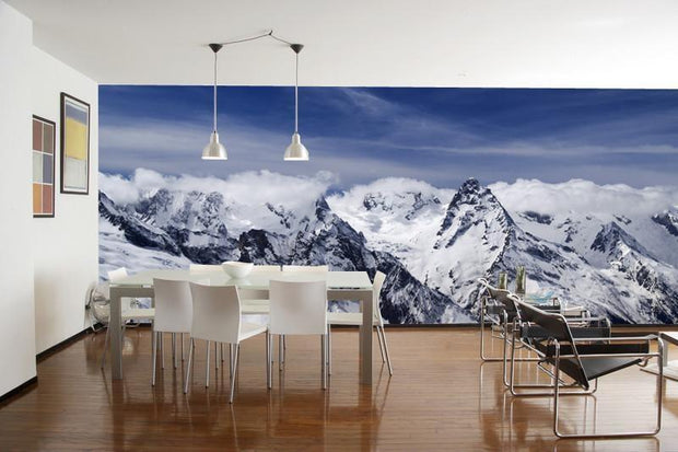 Panorama of Caucasus Mountains Wall Mural-Landscapes & Nature,Panoramic-Eazywallz