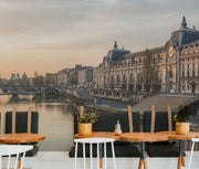 Panoramic Musée d'Orsay Wall Mural-Black & White,Buildings & Landmarks,Cityscapes,Panoramic,Staff Favourite Murals-Eazywallz