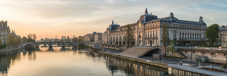 Panoramic Musée d'Orsay Wall Mural-Black & White,Buildings & Landmarks,Cityscapes,Panoramic,Staff Favourite Murals-Eazywallz