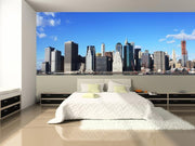 Panoramic New York Skyline Wall Mural-Cityscapes,Panoramic,Featured Category-Eazywallz
