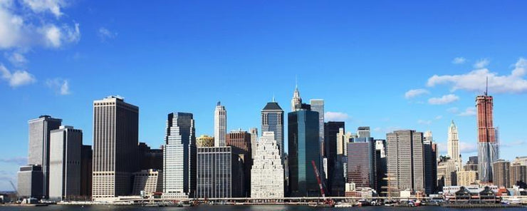 Panoramic New York Skyline Wall Mural-Cityscapes,Panoramic,Featured Category-Eazywallz