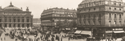 Panoramic Vintage Paris Scene Wall Mural-Landscapes & Nature,Panoramic-Eazywallz