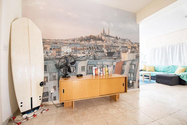 Paris Rooftops Wall Mural-Buildings & Landmarks,Cityscapes-Eazywallz