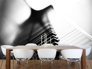 Piano in black and white Wall Mural-Arts,Black & White,Macro-Eazywallz