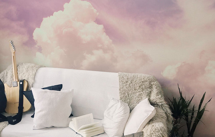 Pink Clouds Wall Mural-Landscapes & Nature-Eazywallz