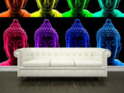 Pop Art Buddha Wall Mural-Abstract,Zen,Modern Graphics-Eazywallz