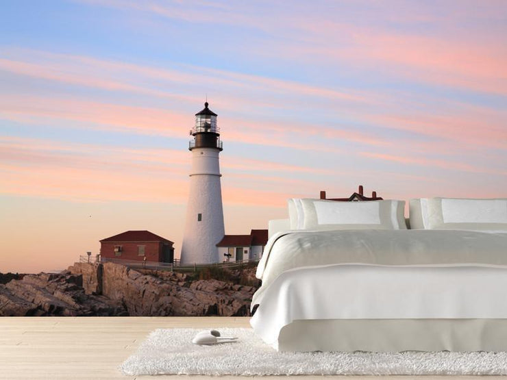 Portland Head Light, USA Wall Mural-Buildings & Landmarks-Eazywallz