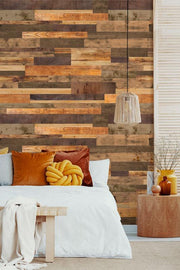 Reclaimed Wood Plank Removable Wallpaper-wallpaper-Eazywallz