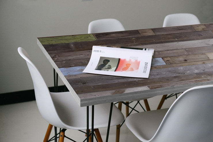 Reclaimed Wood Table Skin-Landscapes & Nature-Eazywallz