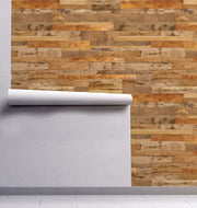 Light Brown Reclaimed Wood Wallpaper