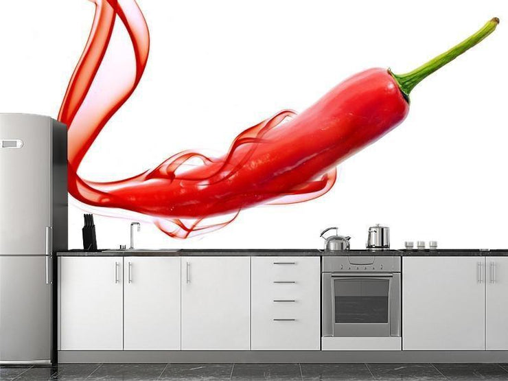 Red hot chili pepper wall Mural Wall Mural-Food & Drink-Eazywallz