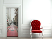 Red Rails in San Francisco Door Mural-Cityscapes-Eazywallz