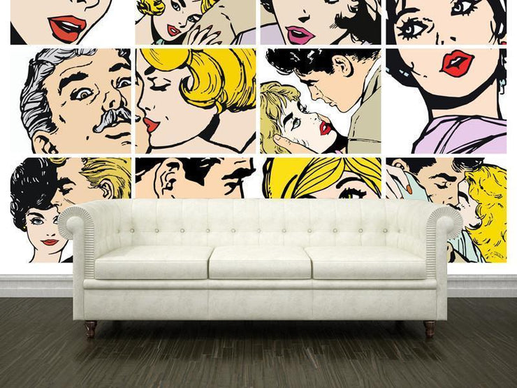 Retro illustrations Wall Mural-Vintage,Modern Graphics,Best Seller Murals-Eazywallz