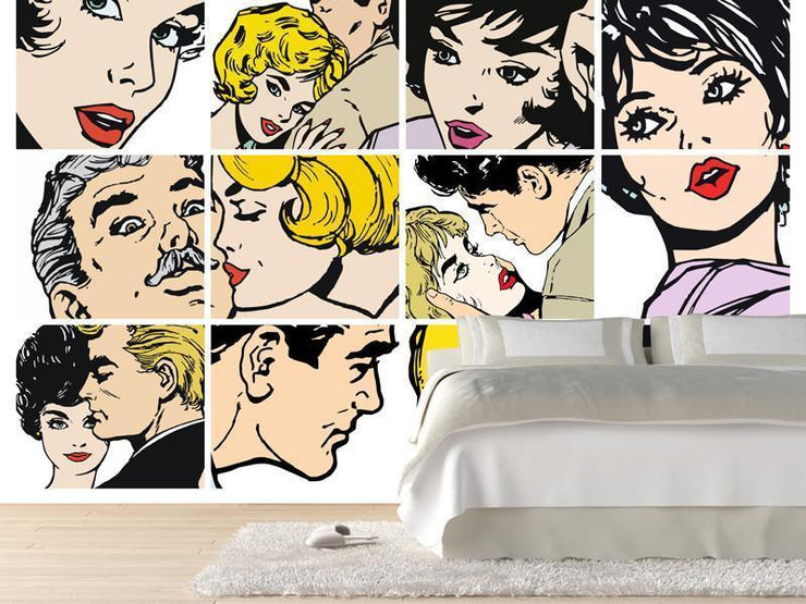 Retro illustrations Wall Mural-Vintage,Modern Graphics,Best Seller Murals-Eazywallz