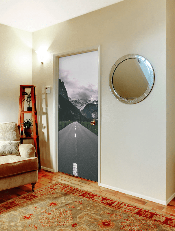 Road to Alaska Door Mural-Landscapes & Nature-Eazywallz