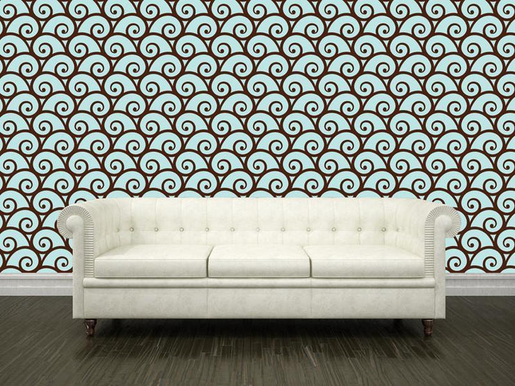 Shells pattern Wall Mural-Patterns-Eazywallz