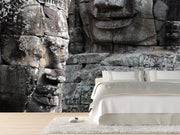 Smiling faces in Bayon temple, Cambodia Wall Mural-Buildings & Landmarks,Zen-Eazywallz