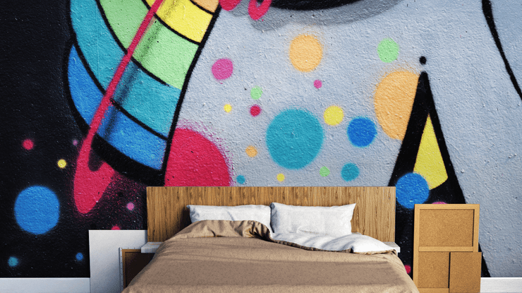 Space Graffiti Wall Mural-Urban-Eazywallz